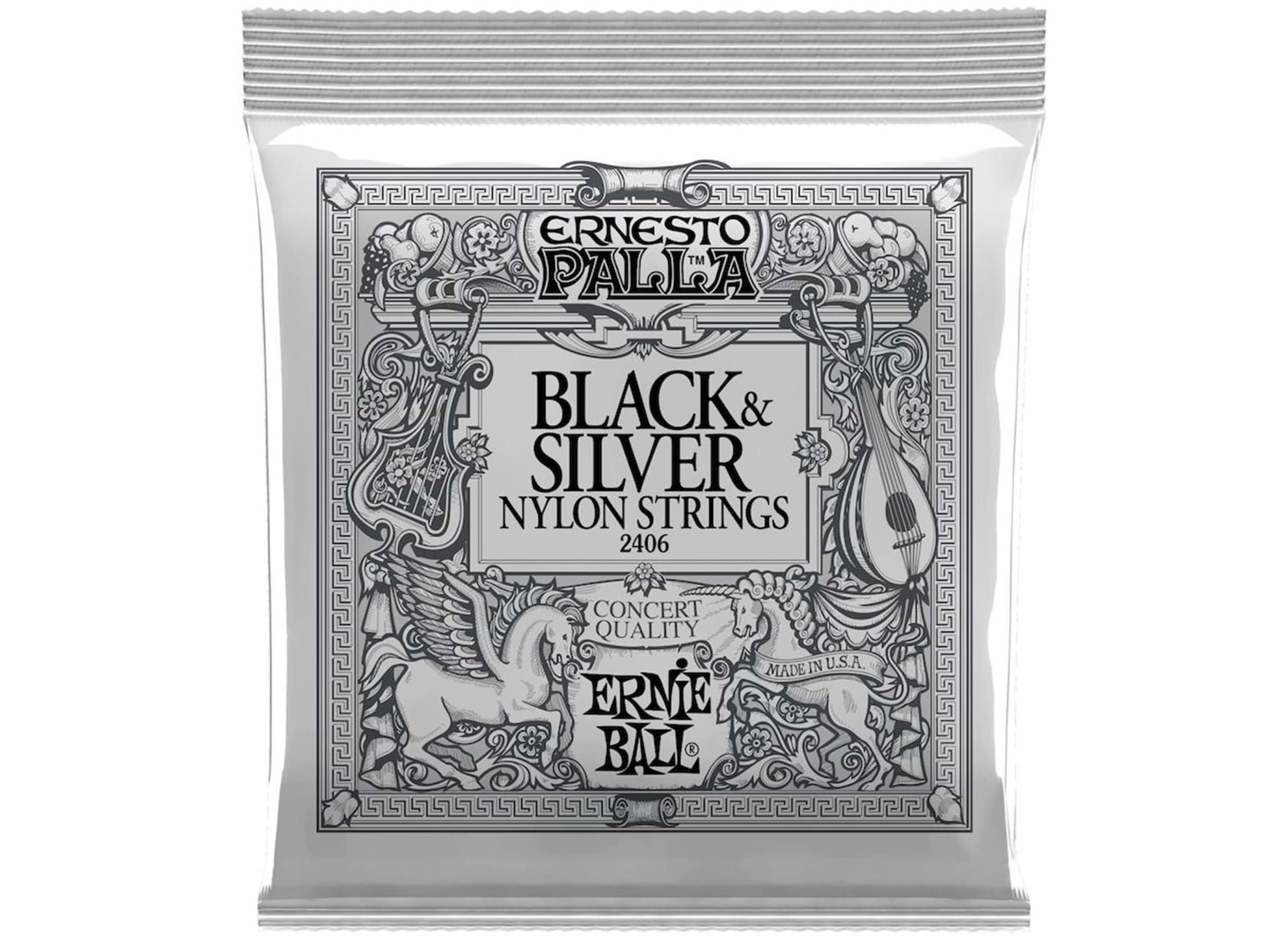 Nylon Clear Black & Silver