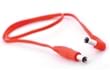 AC cable red (2,1-2,5), 50 cm