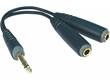 AYB-4 Mini jack plug headphone split 0,2 m