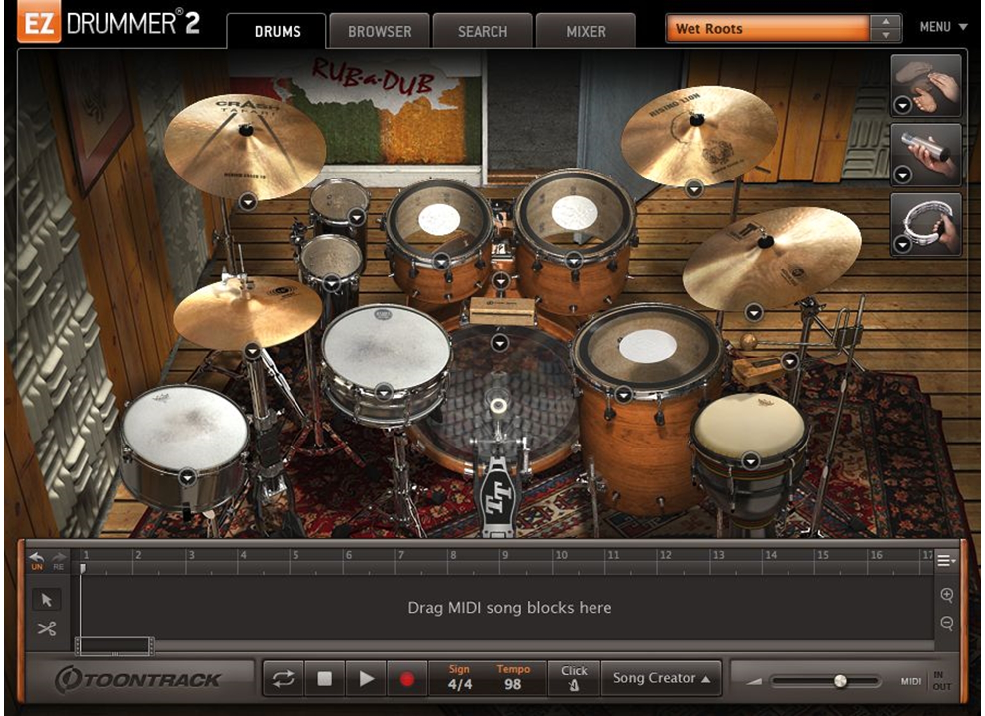 Ezdrummer 3 libraries. EZDRUMMER 2. Toontrack EZDRUMMER 2. EZDRUMMER 3. Toontrack – Latin Percussion EZX.