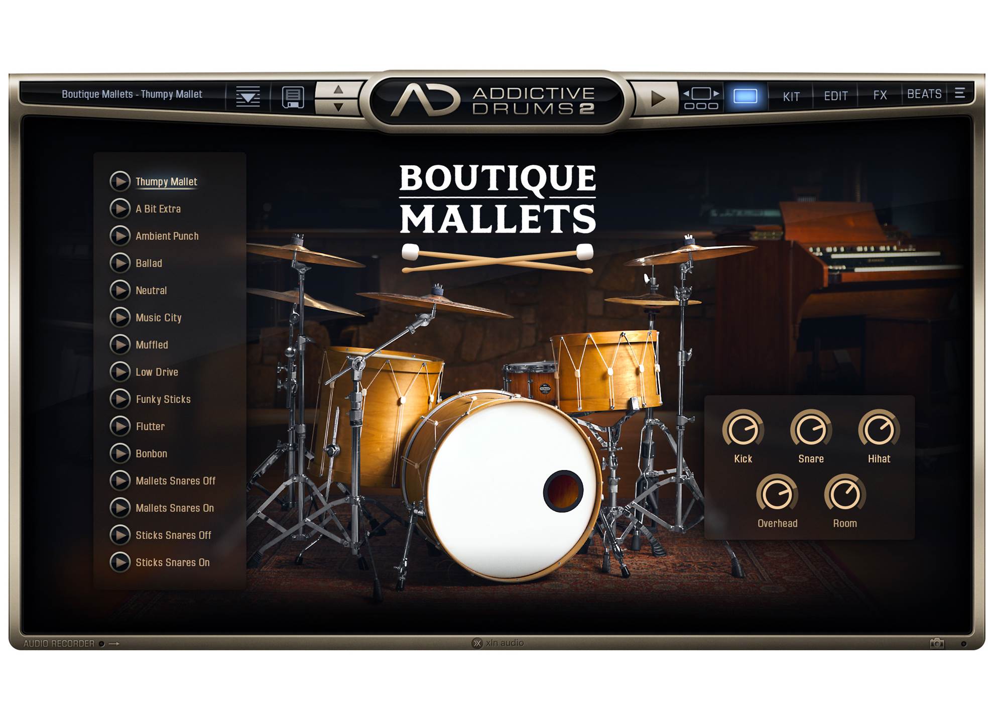 Addictive Drums 2 ADpak: Boutique Mallets