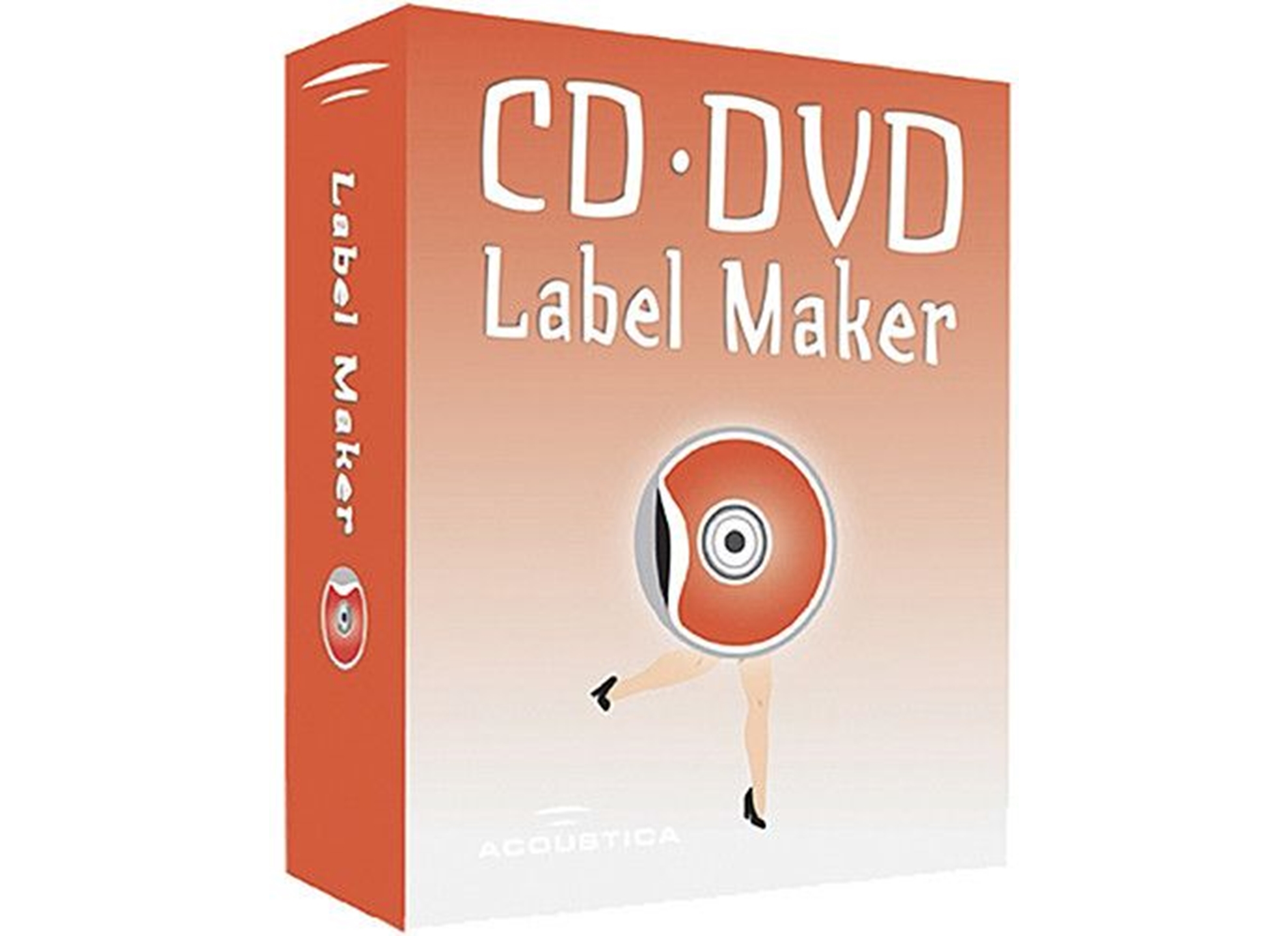 accoustica cd dvd label maker
