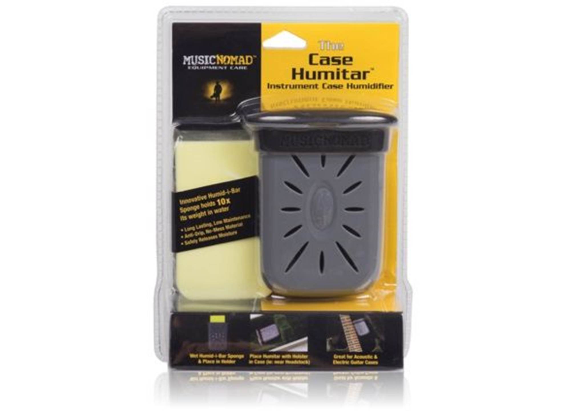 The Humitar Instrument Case Humidifier w/ Case Holster
