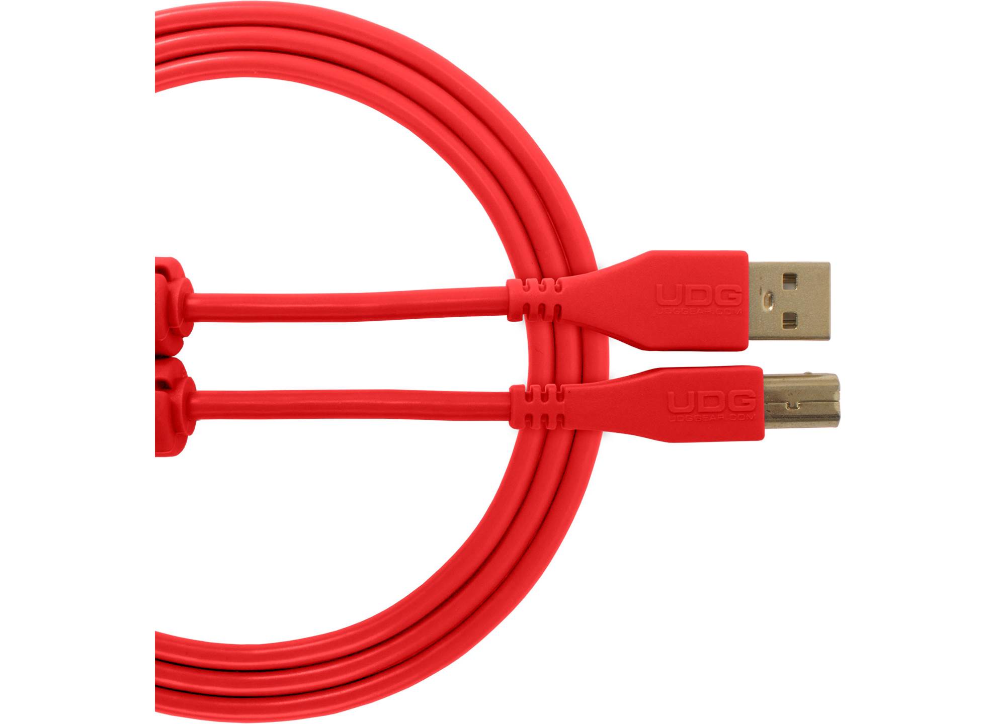 Ultimate USB 2.0 A-B Red Straight 1m