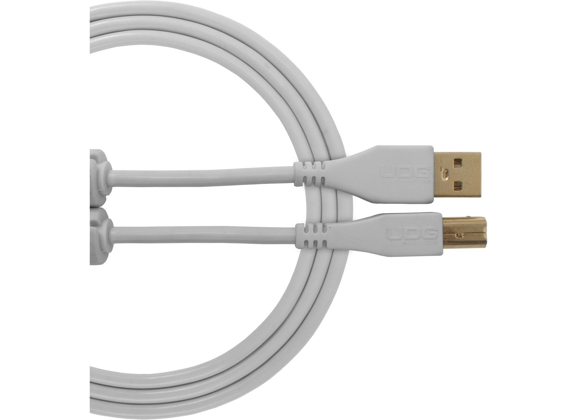 Ultimate USB 2.0 A-B White Straight 1m