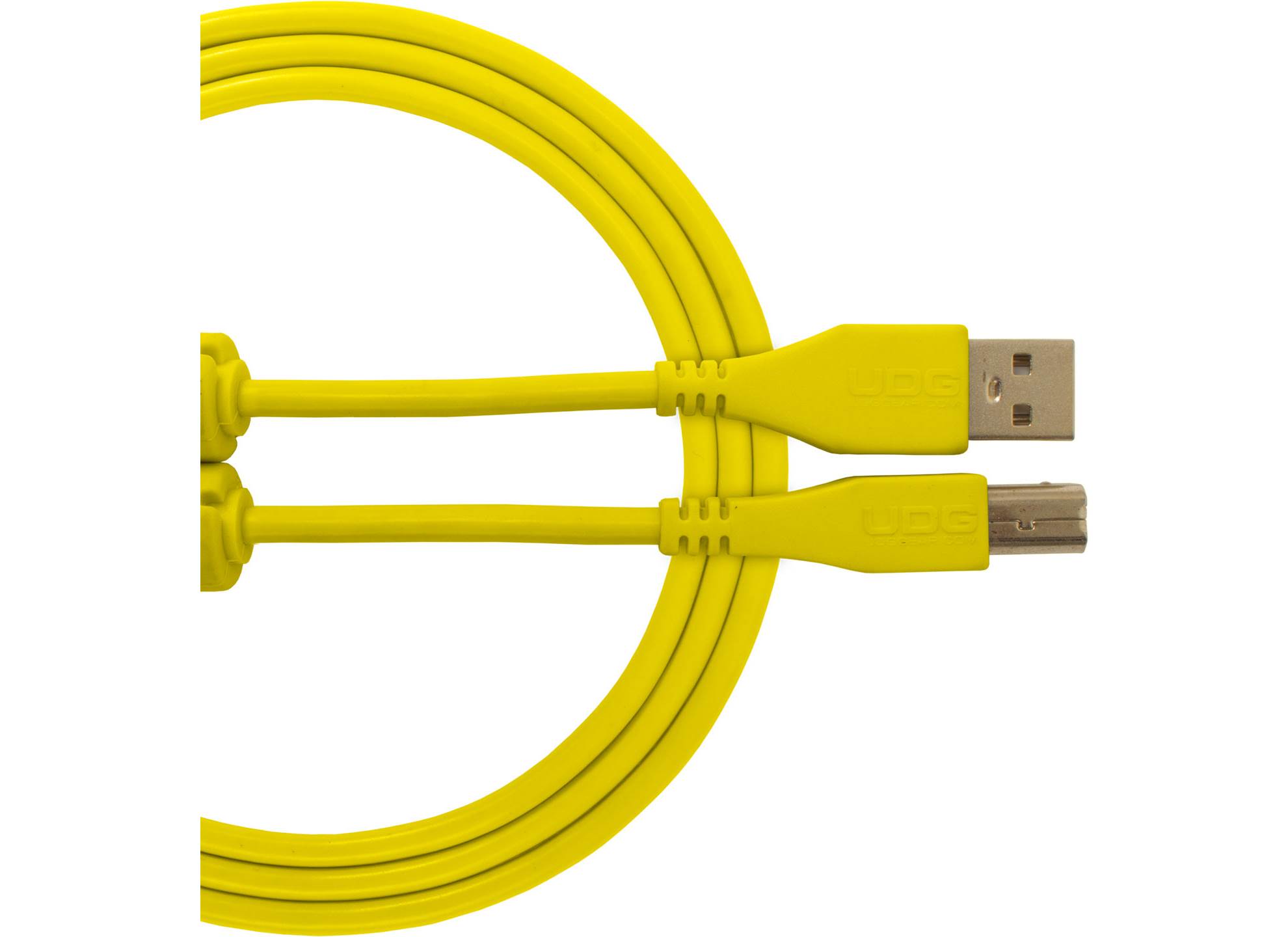 Ultimate USB 2.0 A-B Yellow Straight 2m