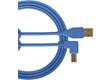 Ultimate USB 2.0 A-B Blue Angled 1m