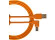 Ultimate USB 2.0 A-B Orange Angled 1m