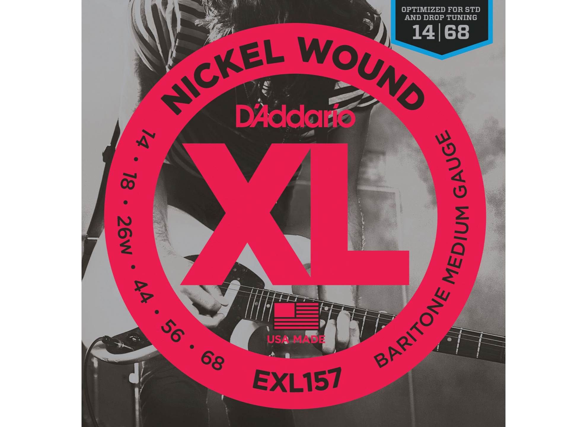 EXL157 XL Nickel Wound 14-68 Baritone Medium