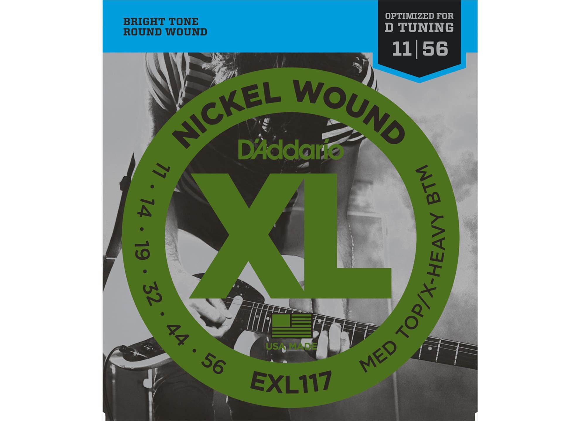 EXL117 XL Nickel Wound 11-56 Med Top/Heavy BTM