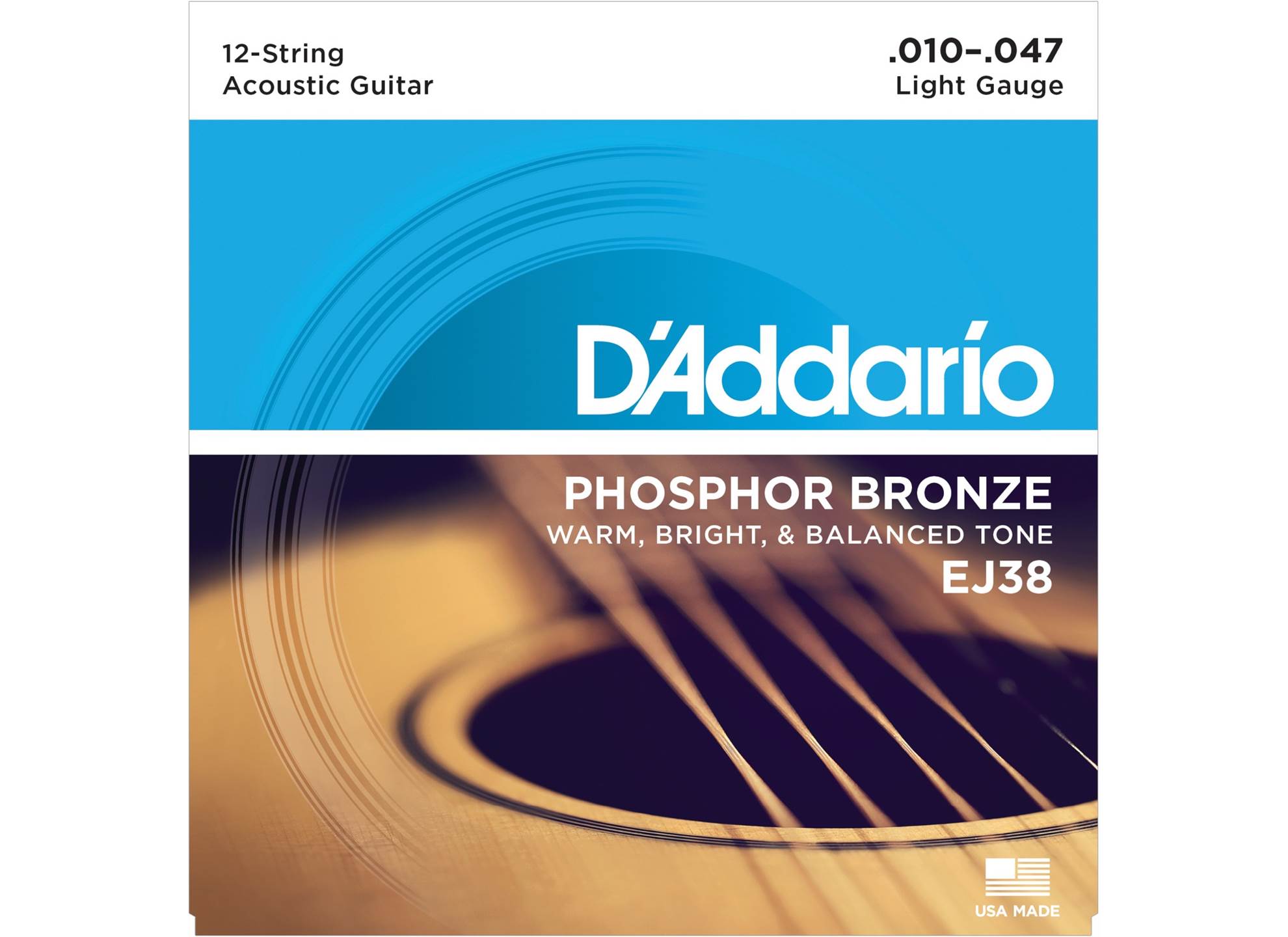 EJ38 12-String Phosphor Bronze 10-47 Light