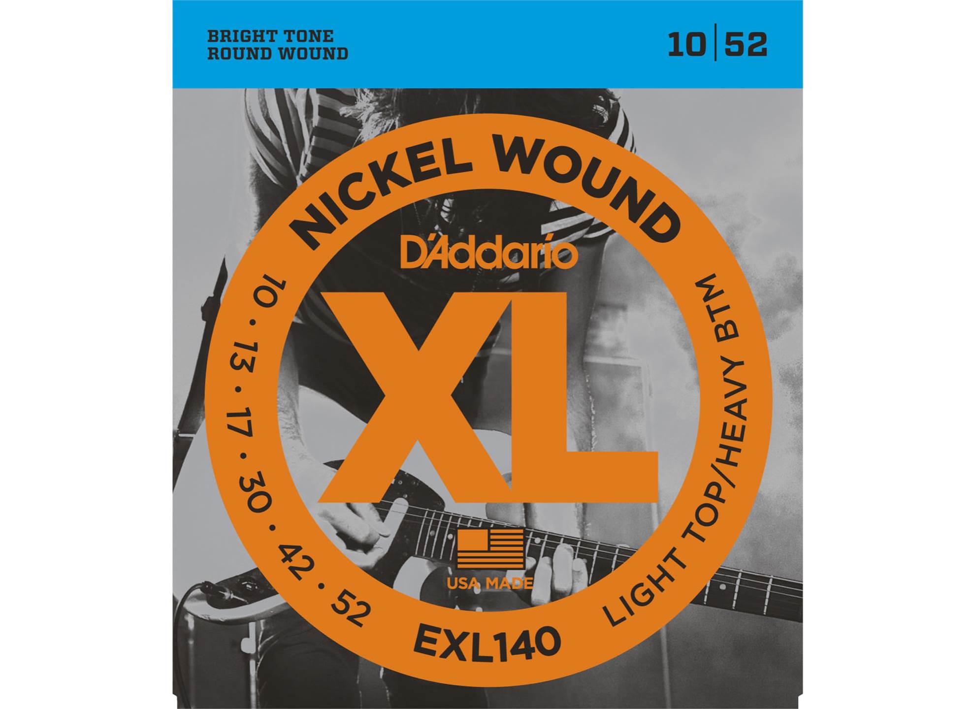 EXL140 XL Nickel Wound 10-52 Light Top/Heavy Bottom