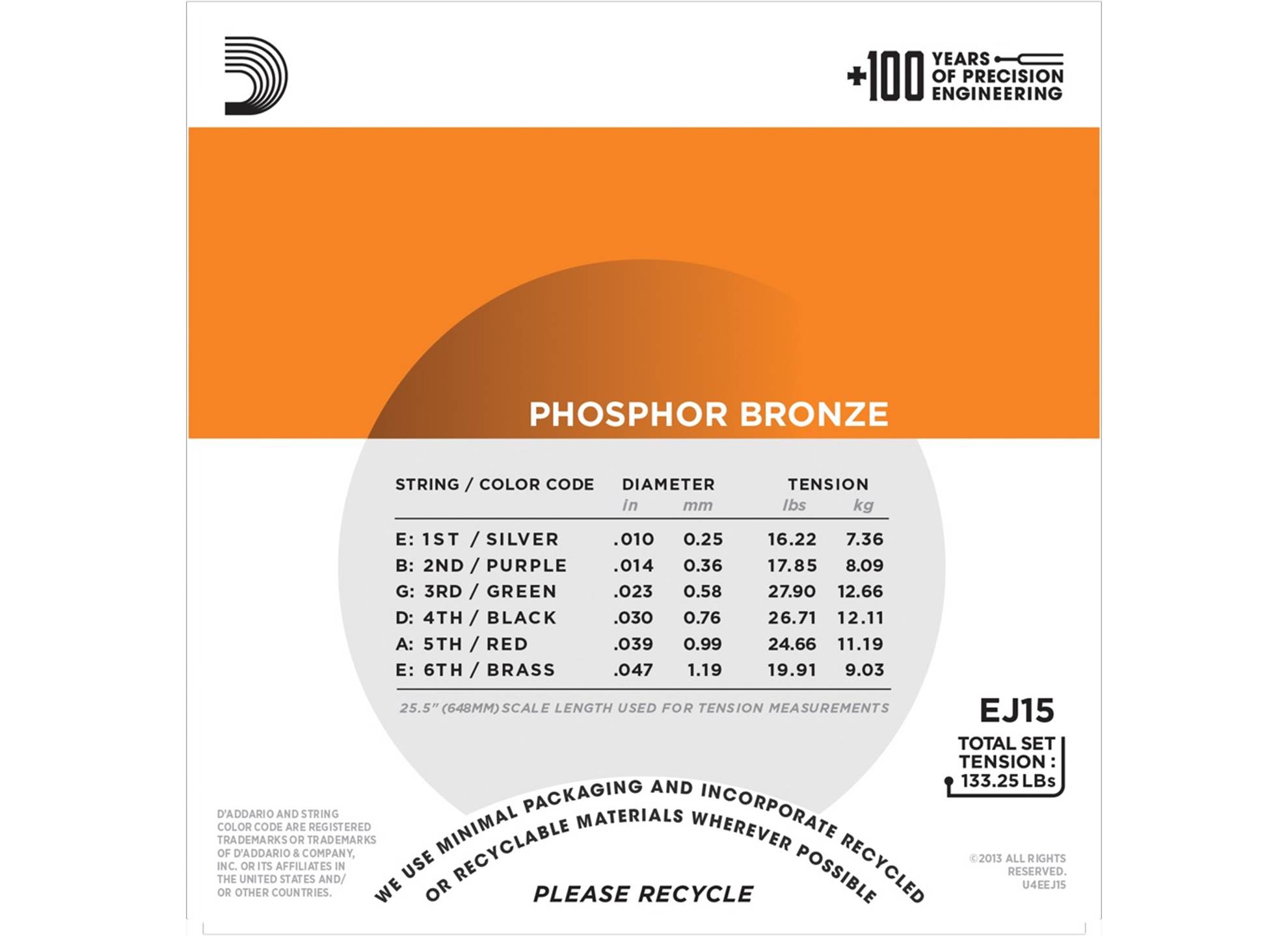 EJ15 Phosphor Bronze 10-47 Extra Light
