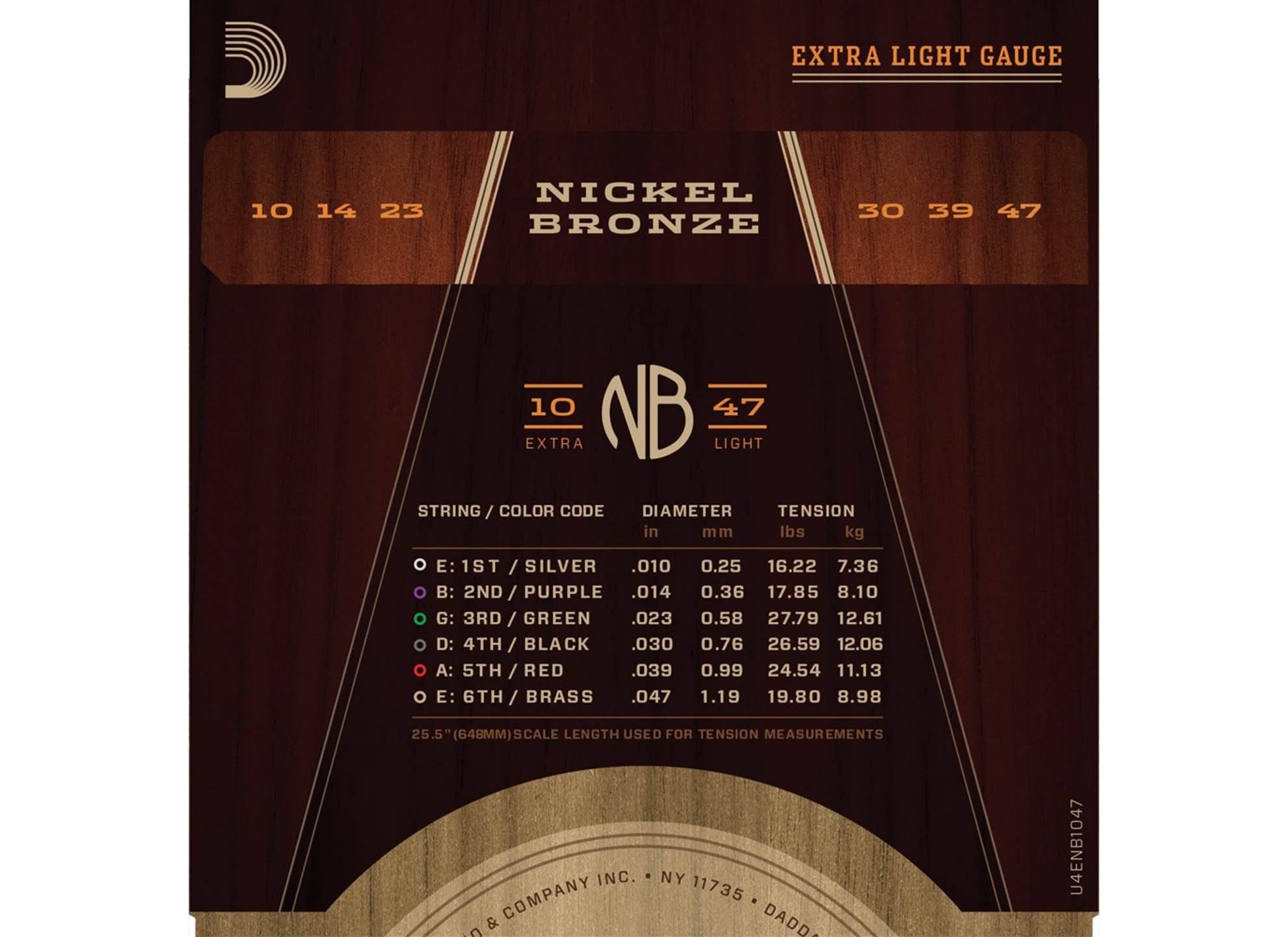 NB1047 Nickel Bronze 10-47 Extra Light