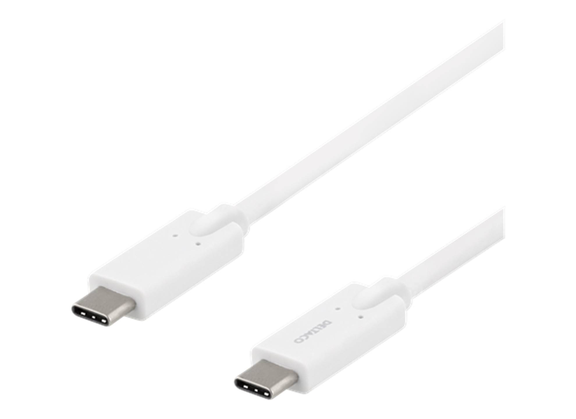 USB-C Kabel 2m Vit