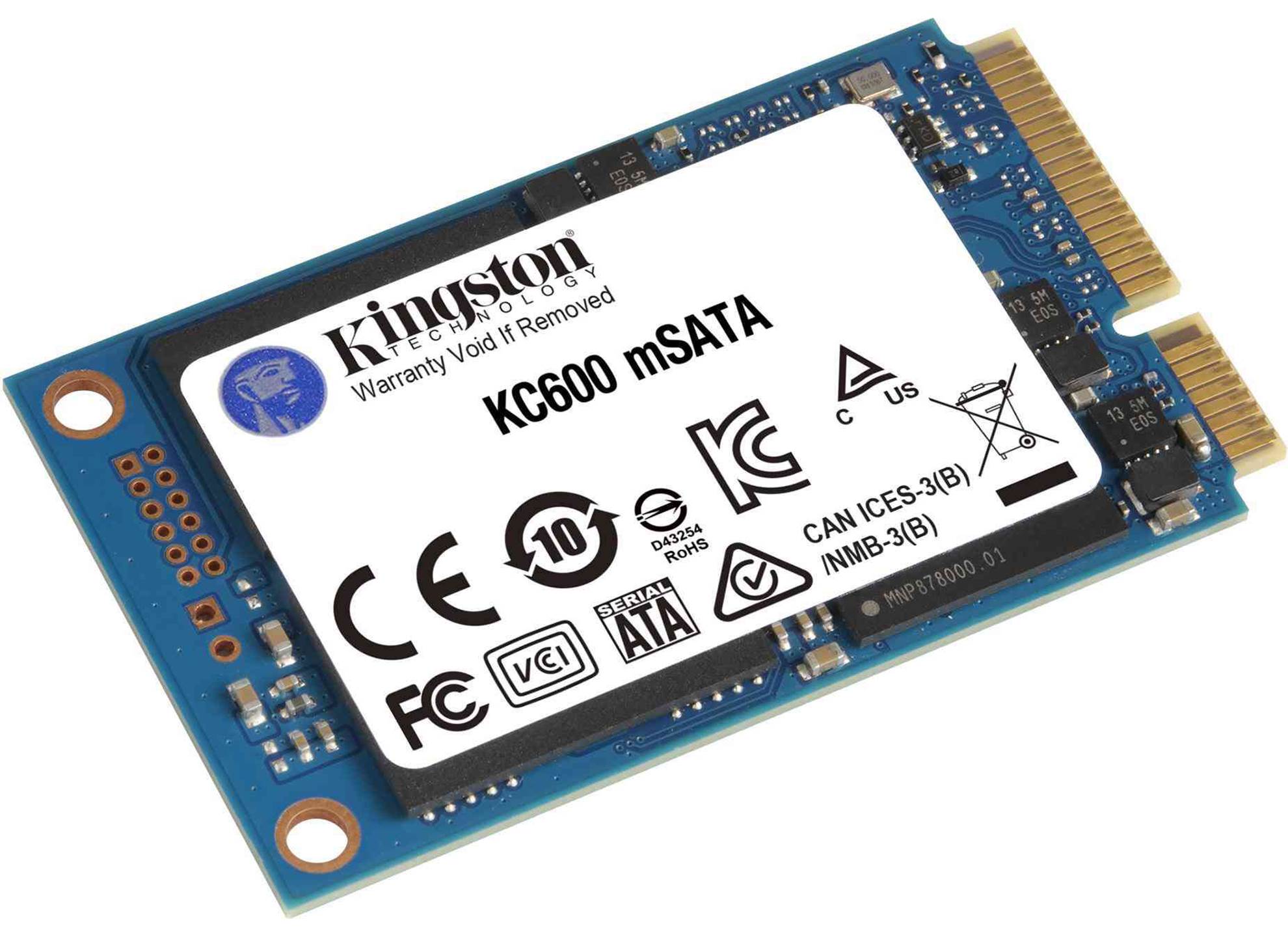 KC600 SATA3 mSATA SSD 1024GB