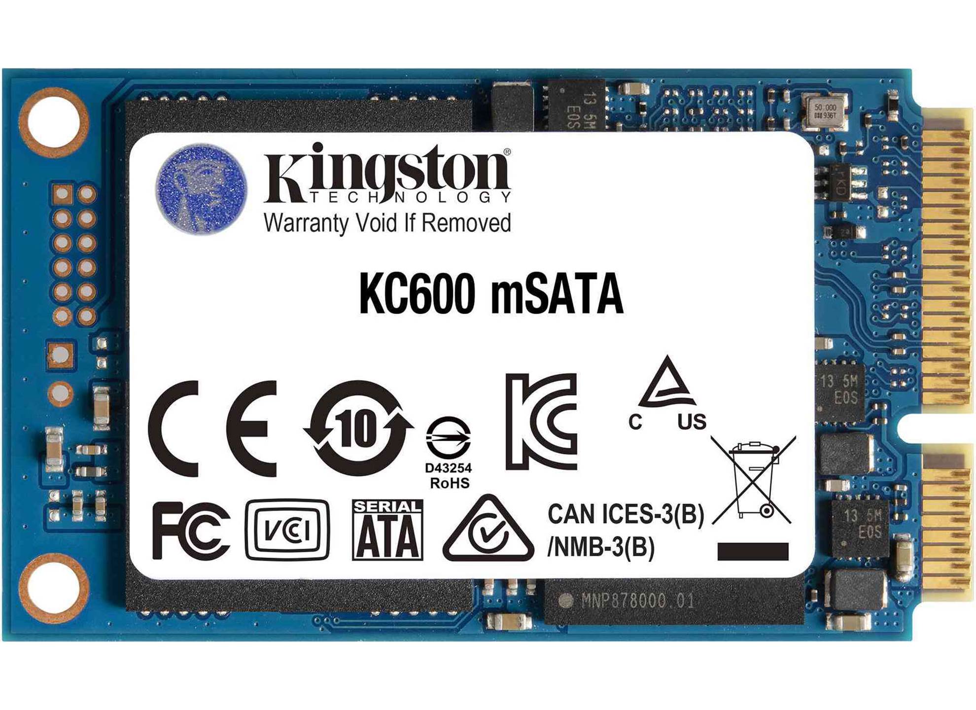KC600 SATA3 mSATA SSD 256GB