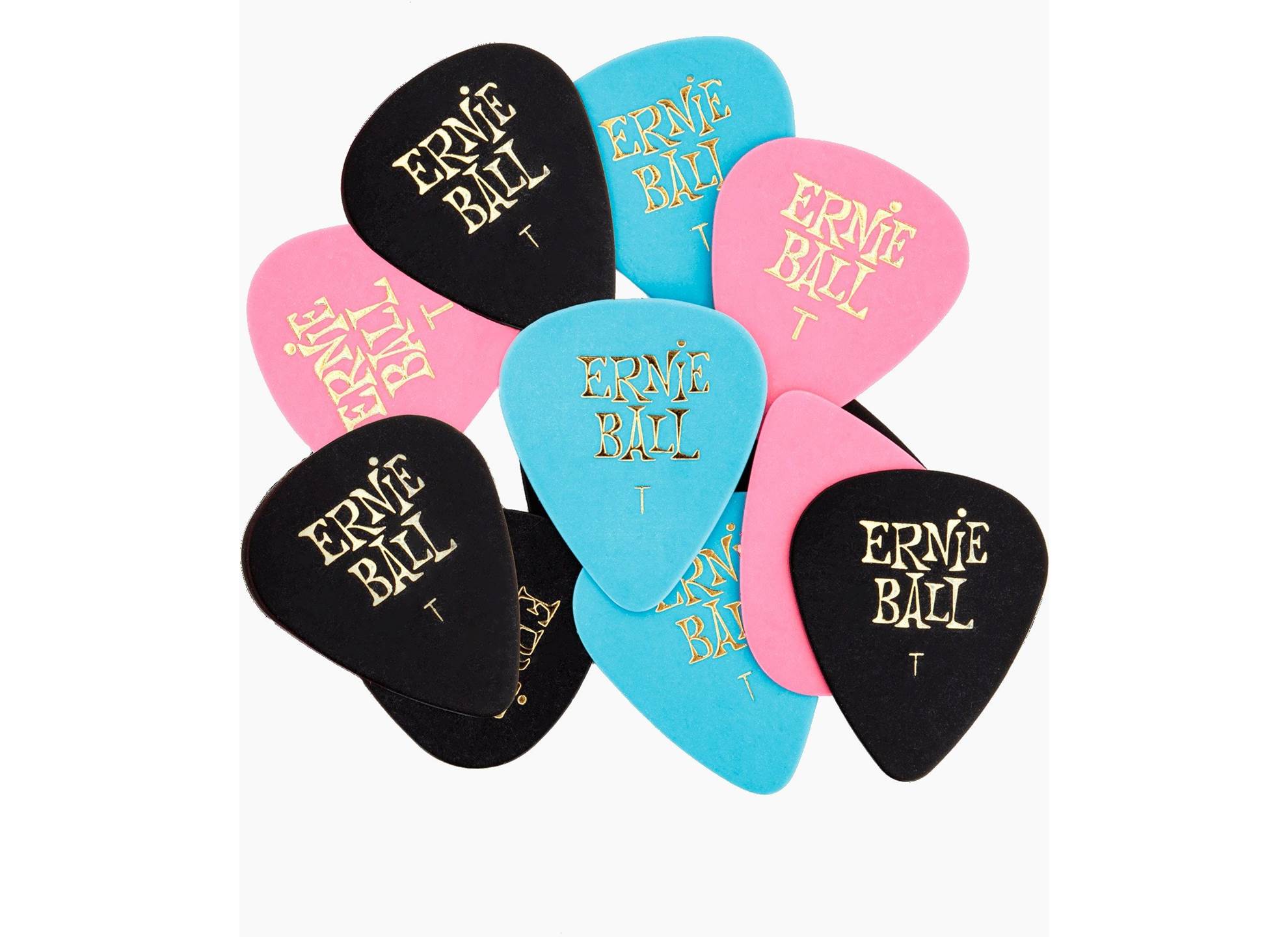 EB-9176 Cellulose Picks Thin mixed colors 12-pack