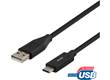 USB-C - USB-A Kabel 1,5m Svart