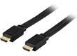 HDMI Flat Kabel 10m Svart