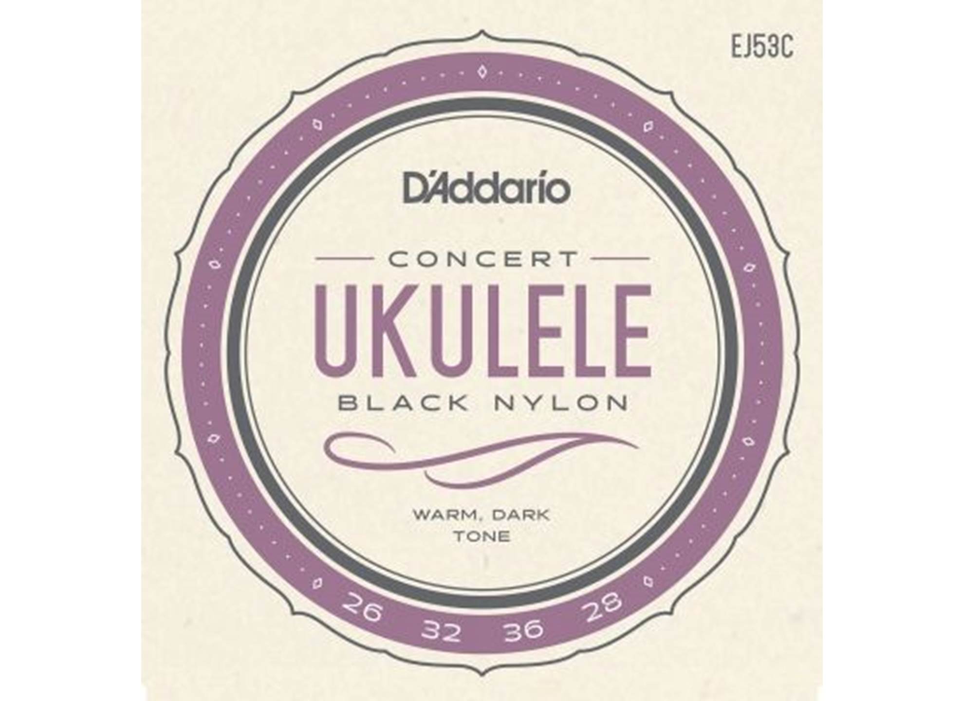 EJ53C Concert Hawaiian Black Nylon 