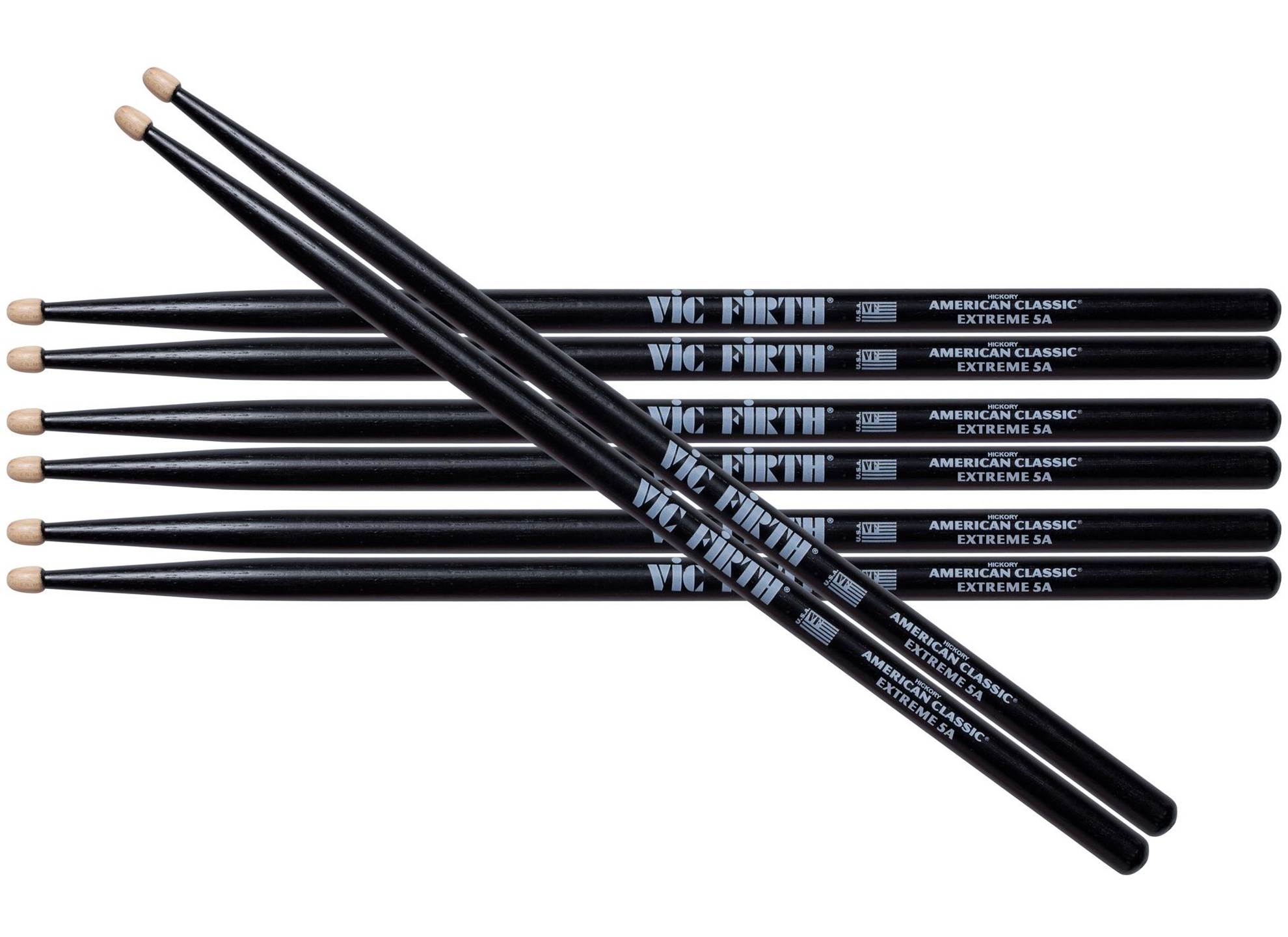 5A Extreme Black Value Pack American Classic Hickory 4-pack