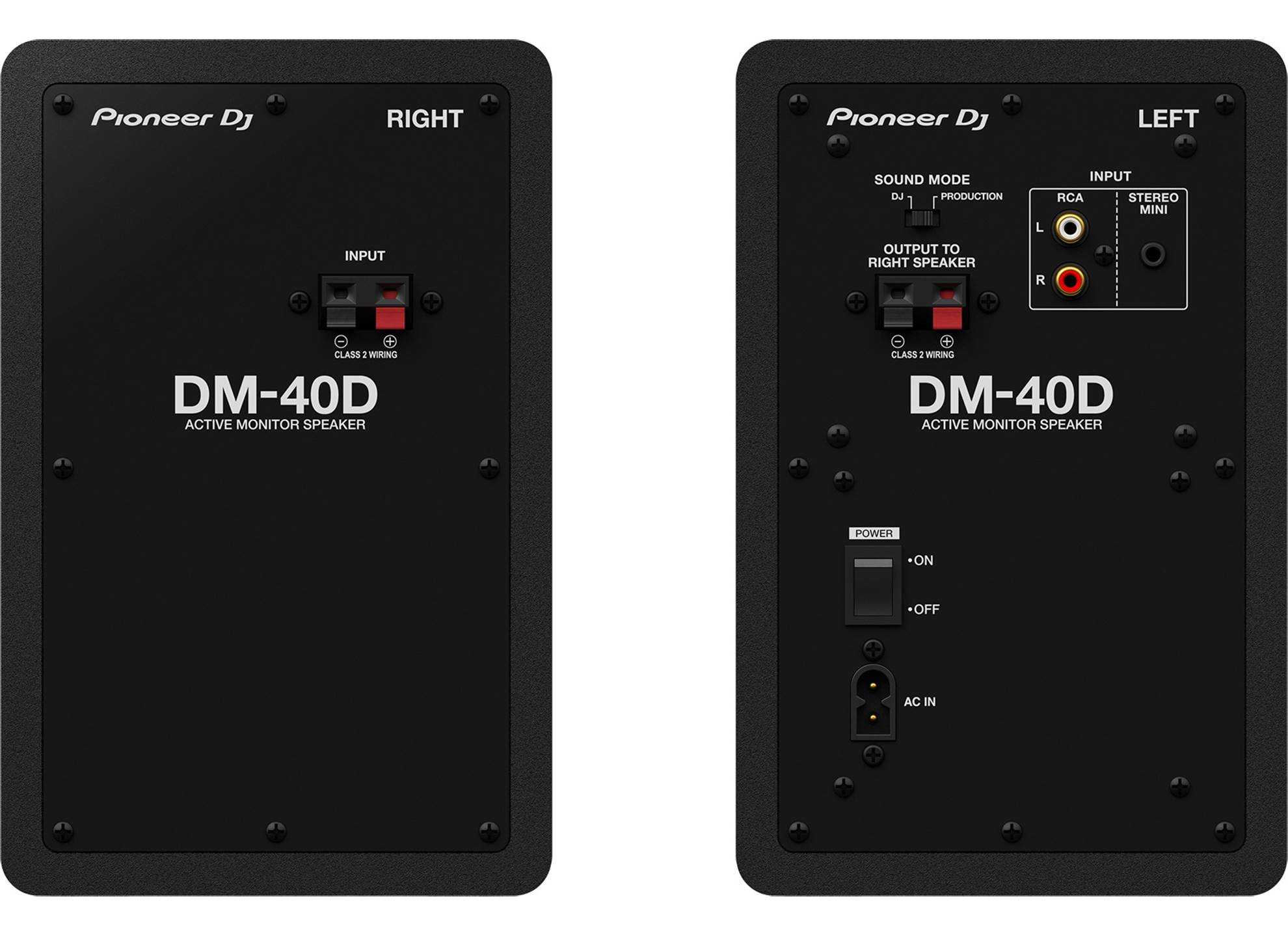 DM-40D Black Monitor Speakers