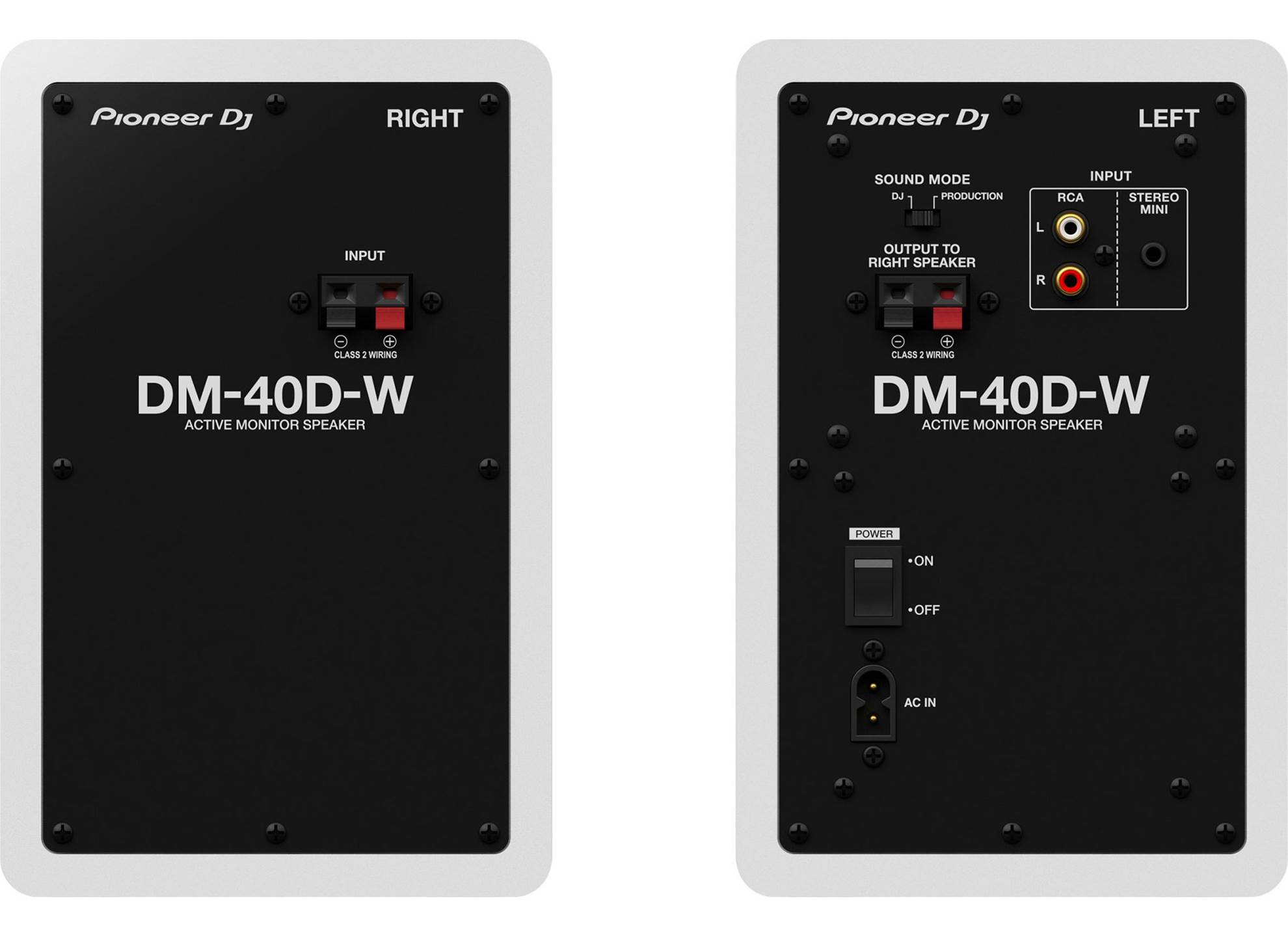 DM-40D White Monitor Speakers