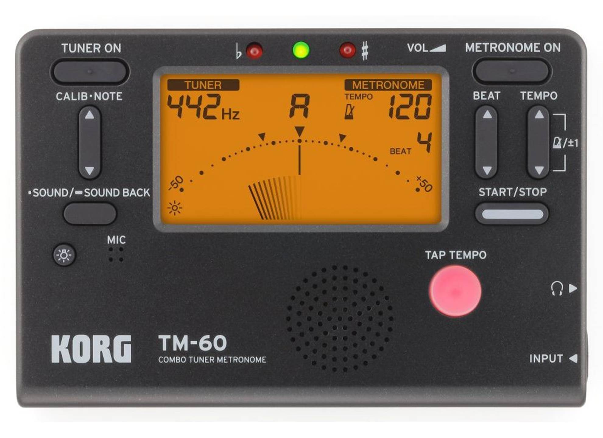 TM60-BK Tuner and Metronome