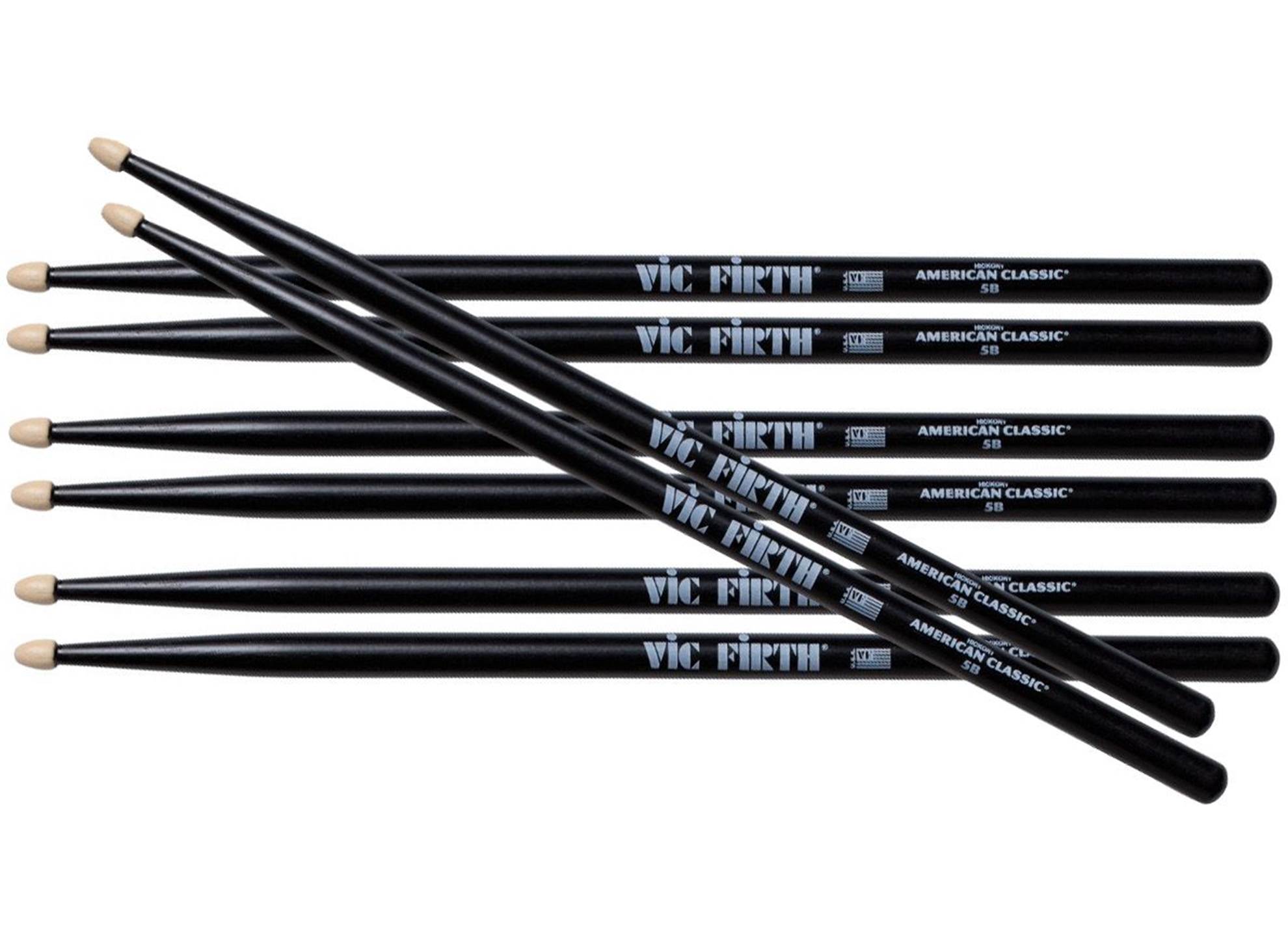 5B Black Value Pack American Classic Hickory 4-pack
