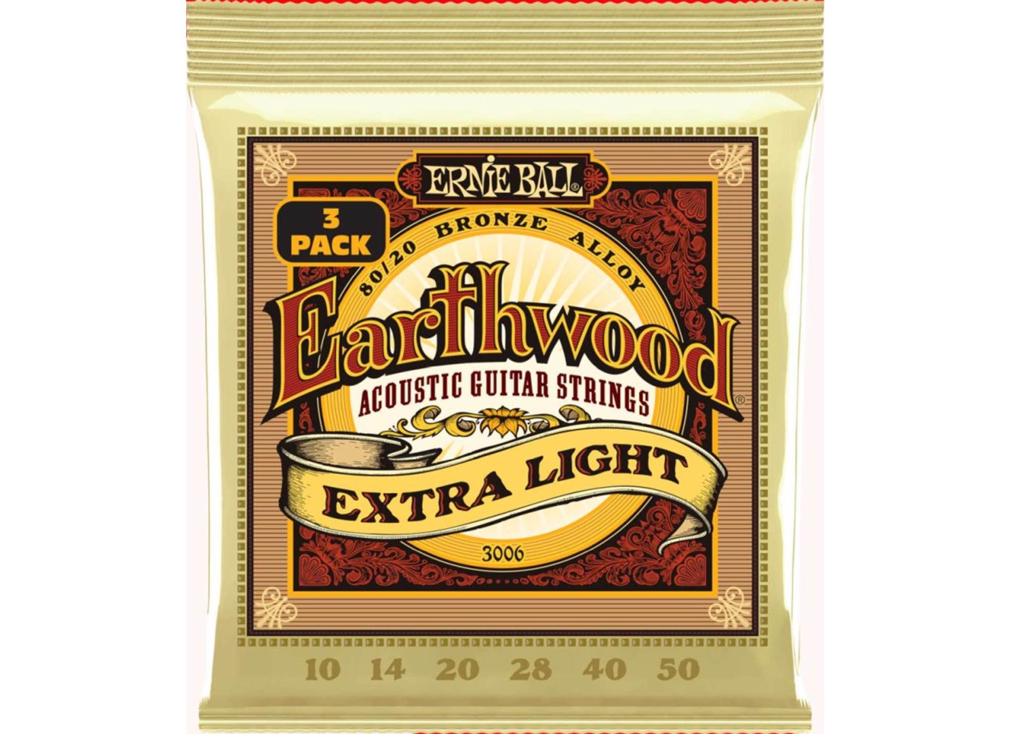 3-pack 010-050 Earthwood Light 2006
