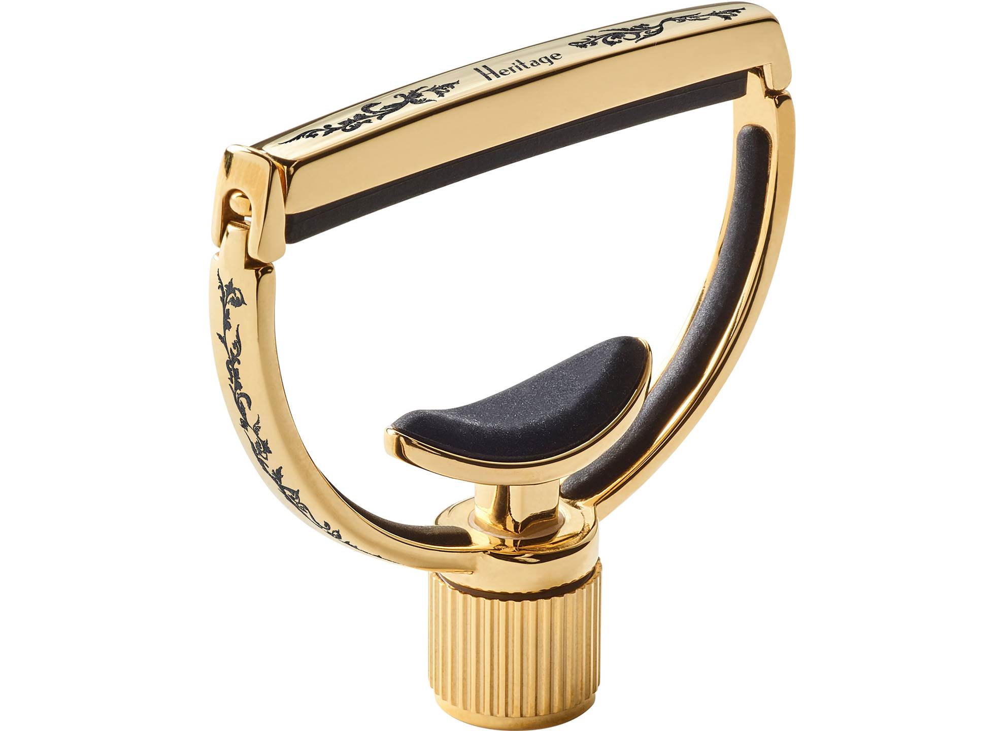 Heritage Capo Wide Guitar Style 3 Gold