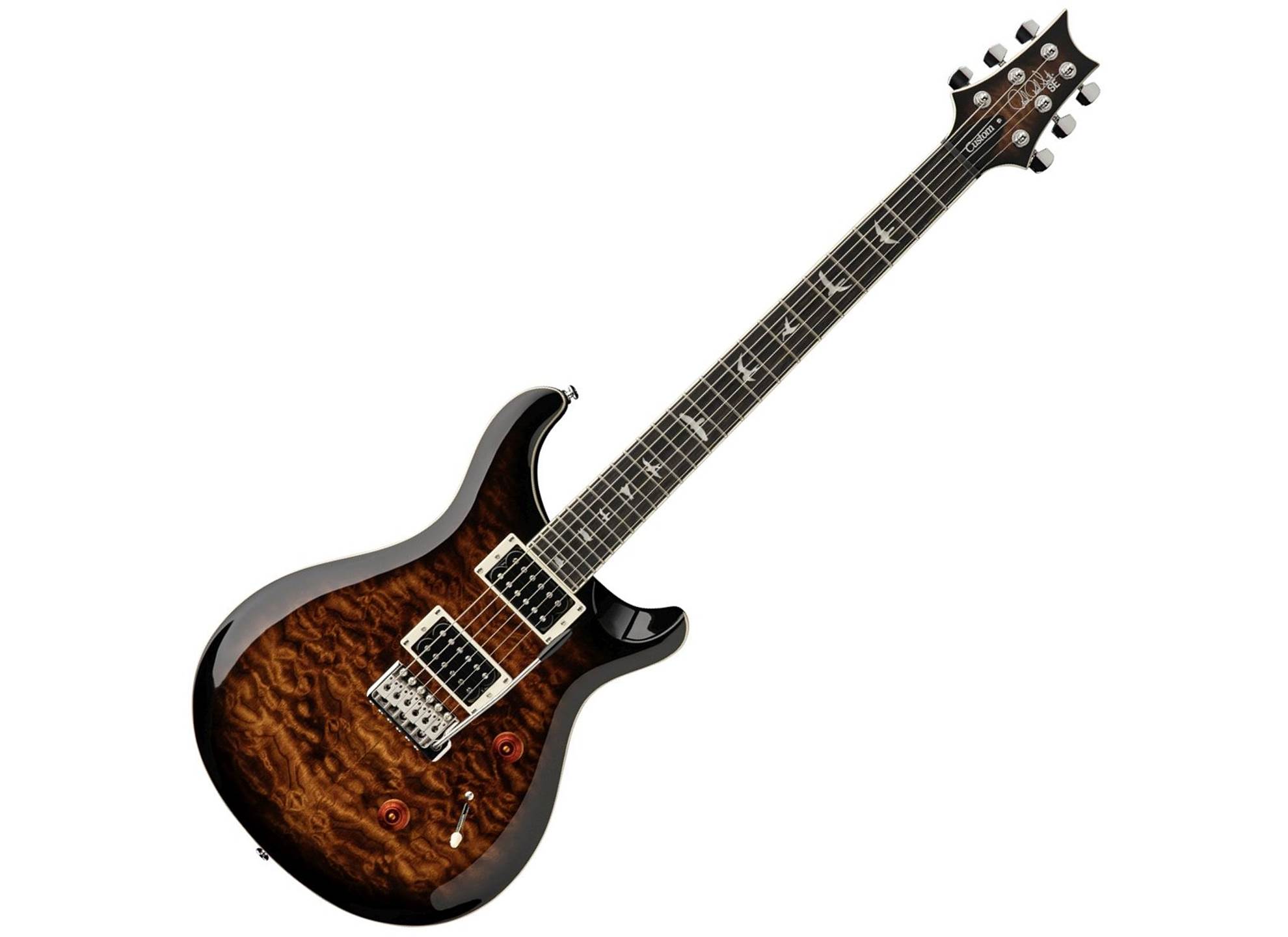 SE Custom 24 Quilt Black Gold Burst