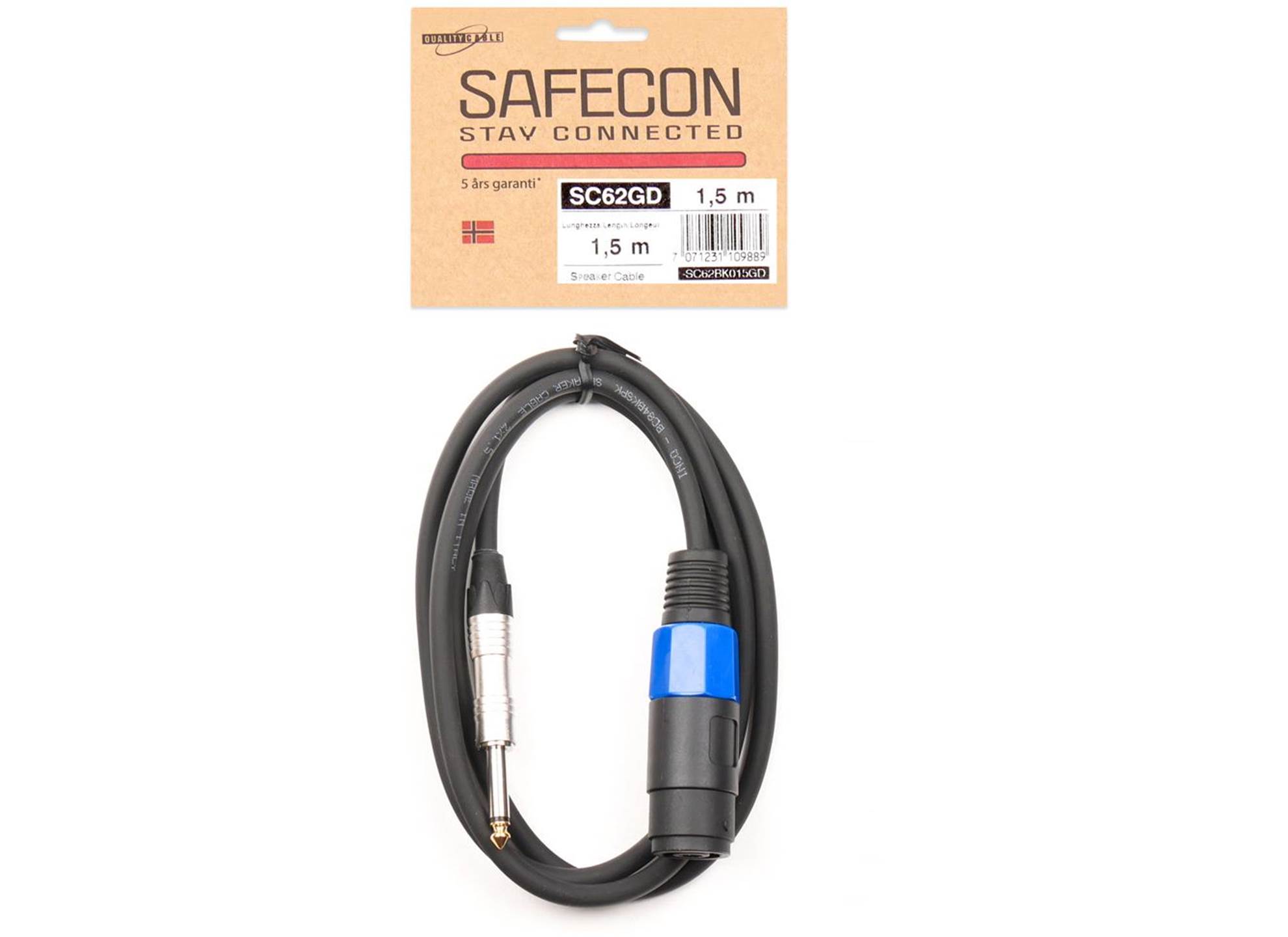 SAFECON SC62 1.5m Speakon - TS