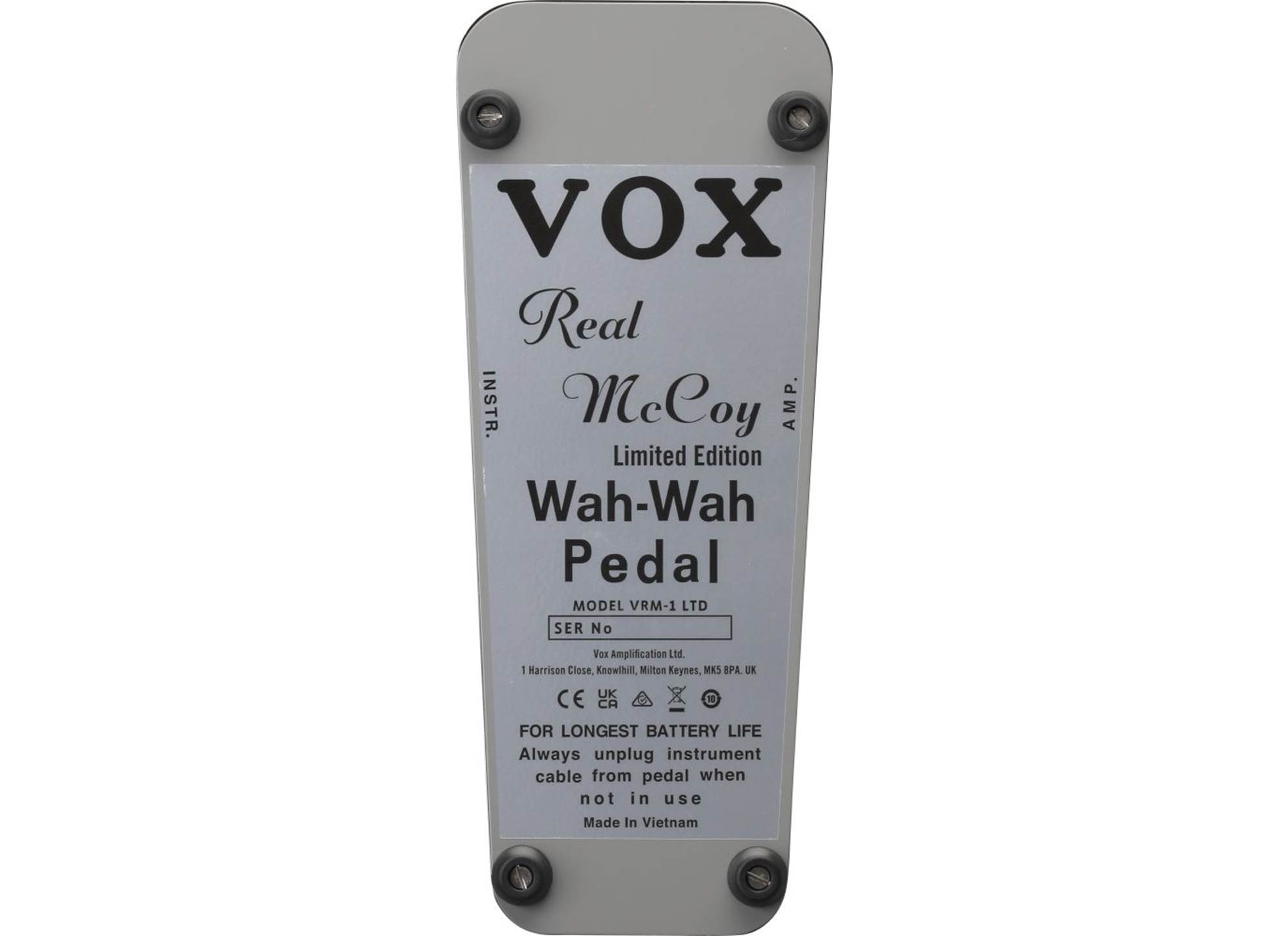 VRM-1 Real McCoy Limited Wah Pedal