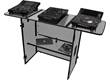 Ultimate Fold Out DJ Table White MK2 Plus