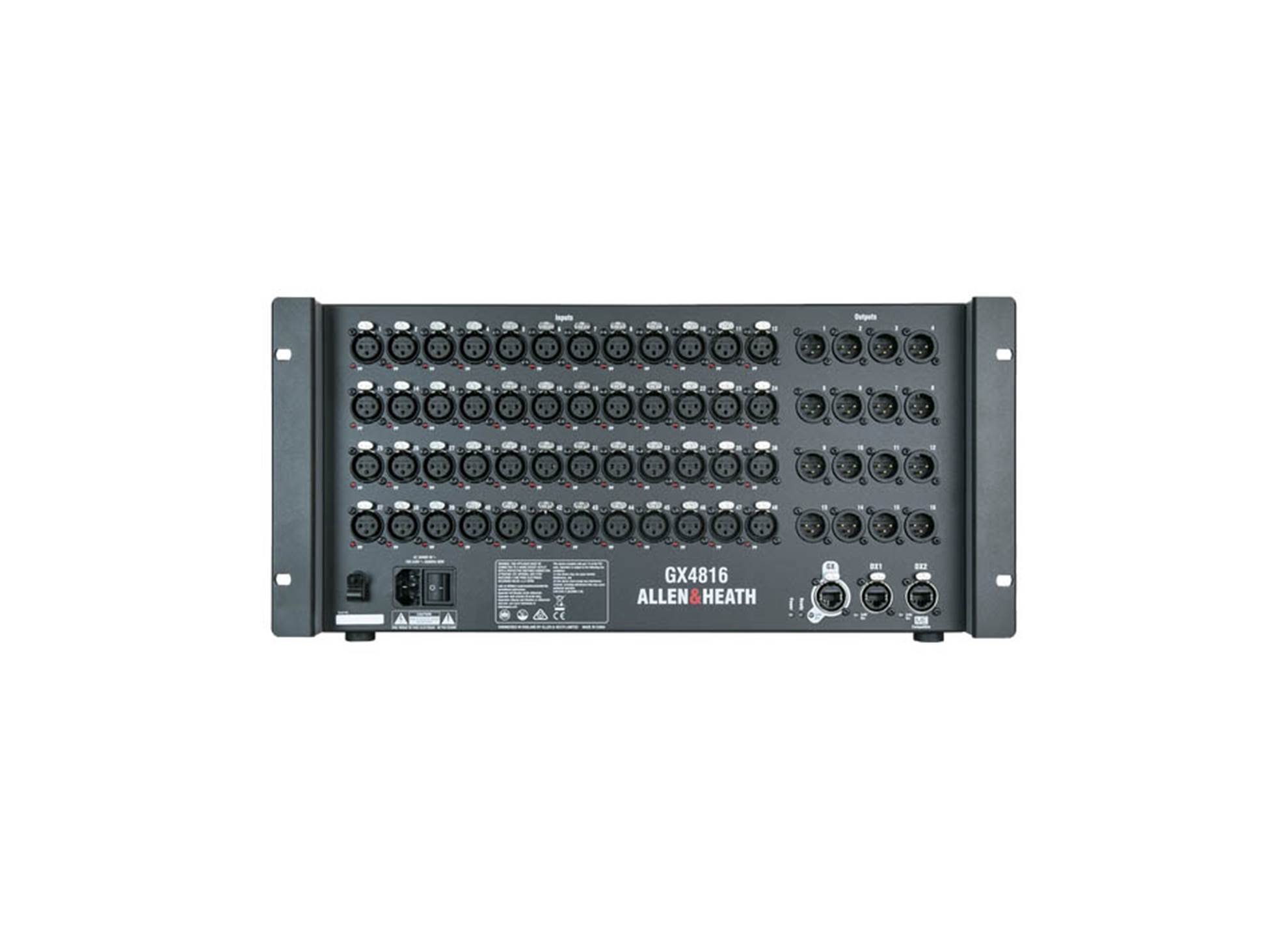 GX4816 AudioRack for dLive or SQ systems; 48 mic/line, 1